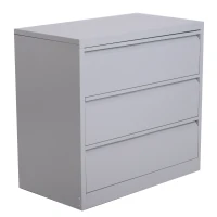 HomCom 32" W x 18" D x 30" H 3 Drawer Steel Metal Lateral File Cabinet(m-1)