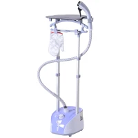 HOMCOM Fabric Garment Steamer for Clothes, Hanging Full Size, 2 Liter, 1350W, 11 Level Steam Adjustment - Purple(m-1)