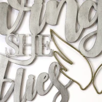 Stratton "With Brave Wings She Flies" Metal Word Art(m-3)