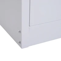 Vinsetto 2 Drawer File Cabinet Metal Storage Chest Home Office - White(m-12)