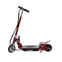 Qaba 120W Kids Motorized Riding Electric Scooter - Red / Silver(m-5)