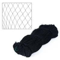 PawHut 50' x 50' Mesh Bird Repellent Netting - Black(m-4)