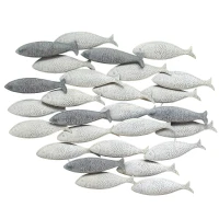 Stratton Grey School of fish Wall Decor(m-1)