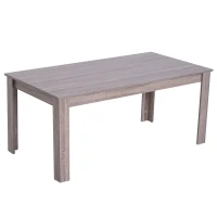 HomCom 43" Wood Rectangle Modern Contemporary Parsons Coffee Table(m-6)