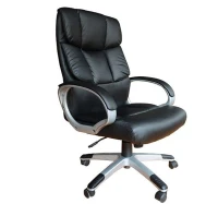 HomCom Synthetic Leather Computer Office Chair Black - 3461(m-3)