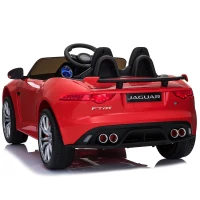 Open Box Aosom 12V Jaguar F-Type SVR Kids Battery Powered Ride On Car with Parent Remote Control - Red(m-7)
