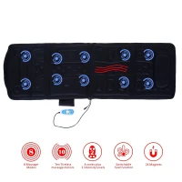 Soozier 66” Personal Heated Vibrating Flexible Full Body Massage Mat - Black(m-4)