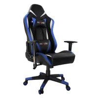 Office Chair Ergonomic Racing Style Computer Chair High-Back PC Swivel Seat with Massage Lumbar Support and Headrest Pillow - Blue/Black(m-1)