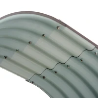 Outsunny 79" Steel Sturdy Firewood Covered Shed Storage Rack - Gray(m-10)