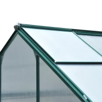 Outsunny 6' x 4' x 7' Twin Wall Polycarbonate Portable Walk-In Garden Greenhouse(m-6)