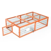 Pawhut 69" Wooden Outdoor Chicken / Rabbit Run(m-6)