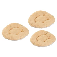 PawHut 24" 3 Tier Round Rattan Wicker Elevated Cat Bed Condo with Cushions(m-11)