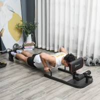 Soozier 3-in-1 Padded Push Up Sit Up Deep Sissy Squat Machine Abs Training Home Gym Fitness Workout Equipment(m-8)