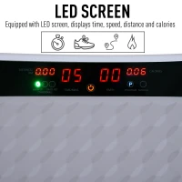 Soozier Fitness Standing Vibration Platform Machine with Resistance Bands(m-9)