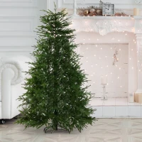 HomCom 7' PVC Artificial Pine Christmas Tree 576 branch(m-2)