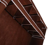HomCom 42" Portable Home Clothes Closet Organizer w/ Shelves - Coffee(m-6)
