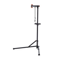 Aosom 61” Adjustable Portable Folding Bike Sport Tuning/ Repair Work Stand Rack- Black(m-7)