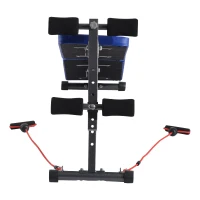 Soozier Adjustable Folding Ab Decline Sit-Up Bench With Resistance Bands(m-6)