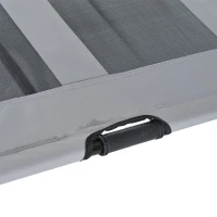 PawHut 36" x 30" Elevated Portable Mesh Dog Cot Outdoor Cooling Pet Cat Bed with UV Protection Canopy Shade(m-8)