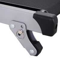 Soozier 2-in-1 Foldable Treadmill Walking Pad Manual Treadmill Machine Sit Up Bench with LCD Screen Home Exercise Fitness(m-14)