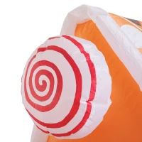 HomCom 5' 6 LED Outdoor Christmas Gingerbread House Inflatable(m-12)