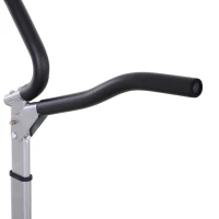 Soozier 2-in-1 Foldable Treadmill Walking Pad Manual Treadmill Machine Sit Up Bench with LCD Screen Home Exercise Fitness(m-13)