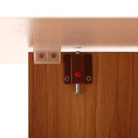 HOMCOM 47" Compact Folding Dining Table Foldable Wooden Table with Wheels Dining Room Furniture- Oak/White(m-10)