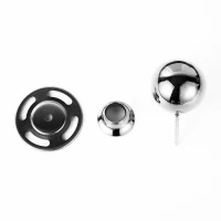 HomCom Chrome Crowd Control Red Velvet Rope Stanchion Barrier(m-8)