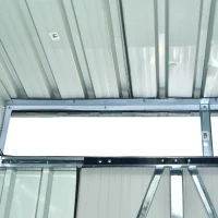 Outsunny 6.4' x 7.8' Steel Outdoor Garden Storage Shed Yard Tool House(m-4)