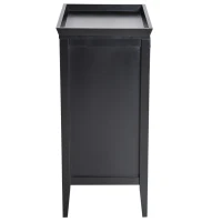 HomCom 33" 15 Bottle Floor Wine Rack Storage Cabinet - Black(m-7)