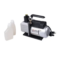 HomCom 2-Stage 5 CFM Rotary Vane 1/2 HP HVAC Refrigerant Handheld Vacuum Pump(m-1)