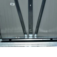 Outsunny 6.4' x 7.8' Steel Outdoor Garden Storage Shed Yard Tool House(m-5)