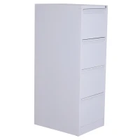Vinsetto Metal 4 Drawer Vertical Locking Filing Cabinet - White(m-4)