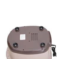 Soozier 9 Liter Bubbling Heated Manual Dual Foot Massager Bath With Timer(m-10)