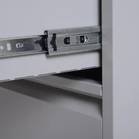 HomCom 32" W x 18" D x 30" H 3 Drawer Steel Metal Lateral File Cabinet(m-12)