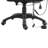 HomCom Home Office Chair PU Leather High-Back Executive Ergonomic Heated Vibrating Massage Chair - Black(m-13)