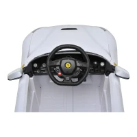 Ferrari F12 Kids 6v Electric Ride On Toy Car w/ Parent Remote Control - White(m-6)