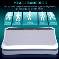 Soozier Fitness Standing Vibration Platform Machine with Resistance Bands(m-8)