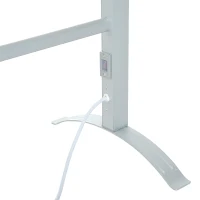 HomCom 6-Bar Bathroom Freestanding Aluminum Electric Heated Towel Warmer Drying Hanger Rack(m-6)