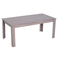 HomCom 43" Wood Rectangle Modern Contemporary Parsons Coffee Table(m-1)