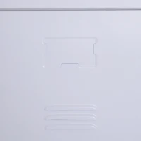 Vinsetto 71" 2 Tier Freestanding Steel Metal Lockable Employee Wall Locker Storage Cabinet - White(m-13)