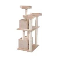 Pawhut 51” Cat Tree Tower - Beige(m-6)