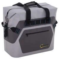Outsunny 50 Quart Portable Insulated Waterproof Soft-Sided Cooler Picnic Tote Bag - Grey(m-2)