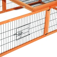 Pawhut 69" Wooden Outdoor Chicken / Rabbit Run(m-10)