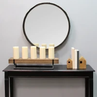 Stratton Rustic 5 Candle Holder Centerpiece(m-3)