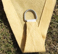 Outsunny 18' Triangle Outdoor Patio Portable Shade Canopy Sun Sail  - Sand(m-4)