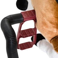 Qaba Durable Kids Stuffed Style Bouncing Spring Rocking Horse Toy Christmas Gift with Realistic Sounds and Solid Metal Frame(m-11)