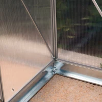 Outsunny 6.25' x 6.25' x 7.2' Portable Outdoor Walk-In Garden Greenhouse Planter(m-13)