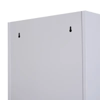 Vinsetto 71" 2 Tier Freestanding Steel Metal Lockable Employee Wall Locker Storage Cabinet - White(m-11)