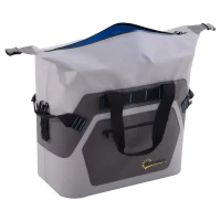 Outsunny 50 Quart Portable Insulated Waterproof Soft-Sided Cooler Picnic Tote Bag - Grey(m-8)